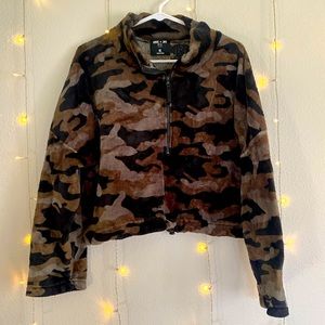 Cropped Camo Winter Jacket